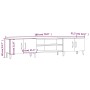 Mueble para TV madera contrachapada blanco 180x31,5x40 cm de vidaXL, Muebles TV - Ref: Foro24-816264, Precio: 101,01 €, Descu...