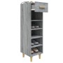 Mueble zapatero madera contrachapada gris Sonoma 30x35x105 cm en Zapateros y organizadores de calzado | Comprar online en Foru.e