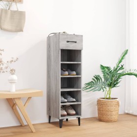 Mueble zapatero madera contrachapada gris Sonoma 30x35x105 cm en Zapateros y organizadores de calzado | Comprar online en Foru.e