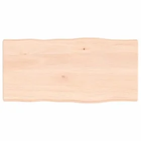 Solid wood table top natural edge 80x40x(2-4) cm by vidaXL, Table tops - Ref: Foro24-363873, Price: 53,75 €, Discount: %