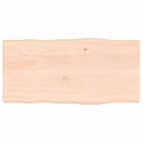 Tablero de mesa madera maciza borde natural 80x40x(2-4) cm de vidaXL, Tableros para mesas - Ref: Foro24-363873, Precio: 54,56...