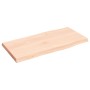 Tablero de mesa madera maciza borde natural 80x40x(2-4) cm de vidaXL, Tableros para mesas - Ref: Foro24-363873, Precio: 54,56...