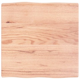 Tablero mesa madera tratada borde natural marrón 60x60x(2-4) cm de vidaXL, Tableros para mesas - Ref: Foro24-363936, Precio: ...