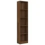 Estantería de 5 niveles contrachapada marrón roble 40x24x175 cm de vidaXL, Librerías y estanterías - Ref: Foro24-816070, Prec...