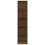 Estantería de 5 niveles contrachapada marrón roble 40x24x175 cm de vidaXL, Librerías y estanterías - Ref: Foro24-816070, Prec...