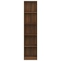 Estantería de 5 niveles contrachapada marrón roble 40x24x175 cm de vidaXL, Librerías y estanterías - Ref: Foro24-816070, Prec...
