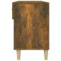 Mueble zapatero madera contrachapada roble ahumado 102x35x55 cm en Zapateros y organizadores de calzado | Comprar online en Foru