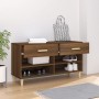 Mueble zapatero madera contrachapada marrón roble 102x35x55 cm en Zapateros y organizadores de calzado | Comprar online en Foru.