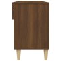 Mueble zapatero madera contrachapada marrón roble 102x35x55 cm en Zapateros y organizadores de calzado | Comprar online en Foru.