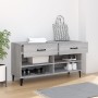 Mueble zapatero madera contrachapada gris Sonoma 102x35x55 cm en Zapateros y organizadores de calzado | Comprar online en Foru.e