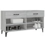 Mueble zapatero madera contrachapada gris Sonoma 102x35x55 cm en Zapateros y organizadores de calzado | Comprar online en Foru.e