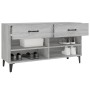 Mueble zapatero madera contrachapada gris Sonoma 102x35x55 cm en Zapateros y organizadores de calzado | Comprar online en Foru.e