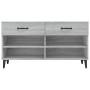 Mueble zapatero madera contrachapada gris Sonoma 102x35x55 cm en Zapateros y organizadores de calzado | Comprar online en Foru.e