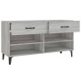 Mueble zapatero madera contrachapada gris Sonoma 102x35x55 cm en Zapateros y organizadores de calzado | Comprar online en Foru.e