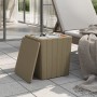 Mesa de jardín con tapa extraíble polipropileno marrón claro de vidaXL, Mesas de jardín - Ref: Foro24-364153, Precio: 61,82 €...