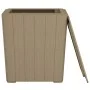 Mesa de jardín con tapa extraíble polipropileno marrón claro de vidaXL, Mesas de jardín - Ref: Foro24-364153, Precio: 60,86 €...