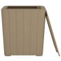 Mesa de jardín con tapa extraíble polipropileno marrón claro de vidaXL, Mesas de jardín - Ref: Foro24-364153, Precio: 61,82 €...