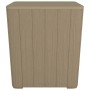 Mesa de jardín con tapa extraíble polipropileno marrón claro de vidaXL, Mesas de jardín - Ref: Foro24-364153, Precio: 61,82 €...