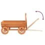 Carreta decorativa madera maciza de abeto 70x43x54 cm de vidaXL, Carretillas - Ref: Foro24-364227, Precio: 65,69 €, Descuento: %