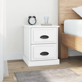 Mesita de noche madera contrachapada blanco 39x39x47,5 cm de vidaXL, Mesitas de noche - Ref: Foro24-816144, Precio: 44,71 €, ...
