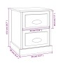 Mesita de noche madera contrachapada blanco 39x39x47,5 cm de vidaXL, Mesitas de noche - Ref: Foro24-816144, Precio: 45,24 €, ...
