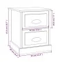 Mesita de noche madera contrachapada blanco 39x39x47,5 cm de vidaXL, Mesitas de noche - Ref: Foro24-816144, Precio: 44,71 €, ...
