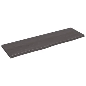 Estante de pared madera roble tratada marrón oscuro 100x30x2 cm de vidaXL, Estantes y estanterías - Ref: Foro24-363800, Preci...