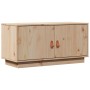 Mueble de TV de madera maciza de pino 80x34x40 cm en Muebles TV | Comprar online en Foru.es