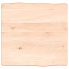 Tablero de mesa madera maciza borde natural 40x40x(2-6) cm de vidaXL, Tableros para mesas - Ref: Foro24-363862, Precio: 32,00...