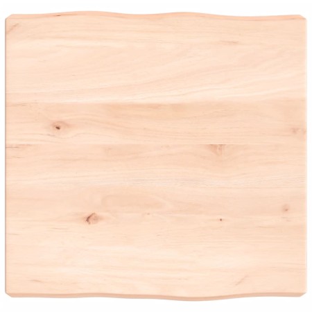 Tablero de mesa madera maciza borde natural 40x40x(2-6) cm de vidaXL, Tableros para mesas - Ref: Foro24-363862, Precio: 32,40...