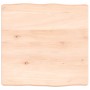 Tablero de mesa madera maciza borde natural 40x40x(2-6) cm de vidaXL, Tableros para mesas - Ref: Foro24-363862, Precio: 32,40...