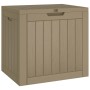Caja de almacenaje de jardín polipropileno gris 55,5x43x53 cm de vidaXL, Cajas de almacenaje para exteriores - Ref: Foro24-36...