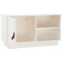Mueble de TV de madera maciza de pino blanco 70x34x40 cm en Muebles TV | Comprar online en Foru.es