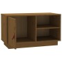 Mueble de TV madera maciza de pino marrón miel 70x34x40 cm en Muebles TV | Comprar online en Foru.es