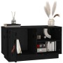 Mueble de TV de madera maciza de pino negro 70x34x40 cm en Muebles TV | Comprar online en Foru.es