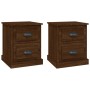 Mesitas de noche 2 uds madera roble marrón 39x39x47,5 cm de vidaXL, Mesitas de noche - Ref: Foro24-816159, Precio: 75,46 €, D...