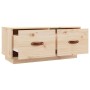 Mueble de TV de madera maciza de pino 80x34x35 cm en Muebles TV | Comprar online en Foru.es
