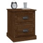 Mesitas de noche 2 uds madera roble marrón 39x39x47,5 cm de vidaXL, Mesitas de noche - Ref: Foro24-816159, Precio: 75,46 €, D...