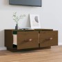 Mueble de TV madera maciza de pino marrón miel 80x34x35 cm en Muebles TV | Comprar online en Foru.es