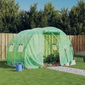 Invernadero con estructura de acero verde 6 m² 3x2x2 m de vidaXL, Invernaderos - Ref: Foro24-364077, Precio: 121,07 €, Descue...