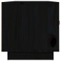 Mueble de TV de madera maciza de pino negro 80x34x35 cm en Muebles TV | Comprar online en Foru.es