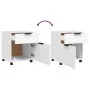 White plywood filing cabinet with wheels 45x38x54 cm by vidaXL, Filing cabinets - Ref: Foro24-811520, Price: 49,85 €, Discoun...