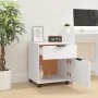 White plywood filing cabinet with wheels 45x38x54 cm by vidaXL, Filing cabinets - Ref: Foro24-811520, Price: 49,85 €, Discoun...