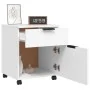 White plywood filing cabinet with wheels 45x38x54 cm by vidaXL, Filing cabinets - Ref: Foro24-811520, Price: 49,85 €, Discoun...
