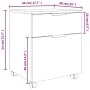 White plywood filing cabinet with wheels 45x38x54 cm by vidaXL, Filing cabinets - Ref: Foro24-811520, Price: 49,85 €, Discoun...