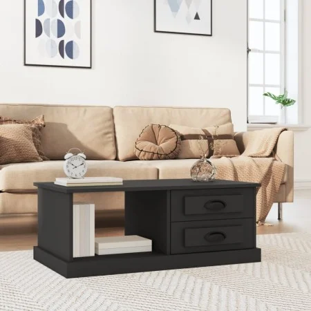 Mesa de centro madera contrachapada negro 90x50x35 cm de vidaXL, Mesas de centro - Ref: Foro24-816241, Precio: 72,54 €, Descu...