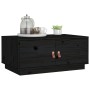 Mesa de centro de madera maciza de pino negro 80x50x35 cm en Mesas de centro | Comprar online en Foru.es
