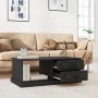 Mesa de centro madera contrachapada negro 90x50x35 cm de vidaXL, Mesas de centro - Ref: Foro24-816241, Precio: 72,54 €, Descu...