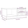 Mesa de centro madera contrachapada negro 90x50x35 cm de vidaXL, Mesas de centro - Ref: Foro24-816241, Precio: 72,54 €, Descu...