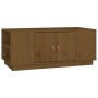 Mesa de centro madera maciza de pino marrón miel 100x50x41 cm en Mesas de centro | Comprar online en Foru.es